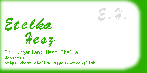 etelka hesz business card